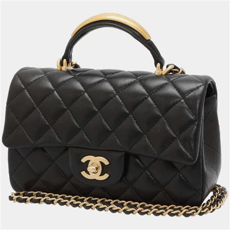 chanel bag top handle|25cm Chanel flap bag.